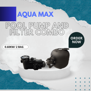 POOL PUMP AND FILTER AQUAMAX 0.6KW/2BAG (COMBO SPECIAL)