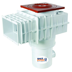 POOL WEIR BADU®SKIM COMPLETE WEIR GUNITE LARGE WHITE/TERRACOTTA