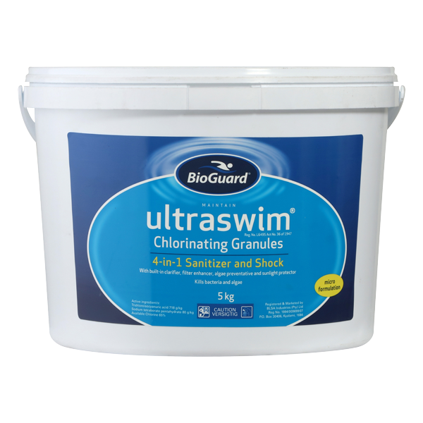 POOL CHLORINE BIOGUARD ULTRASWIM 2.25Kg TRI-CHLOR - Image 2