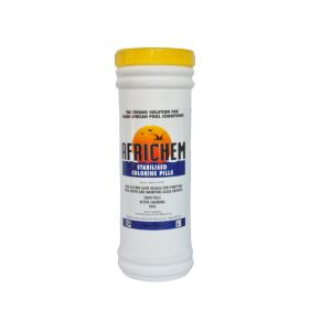POOL STABILISED CHLORINE PILLS AFRICHEM(1,6kg)