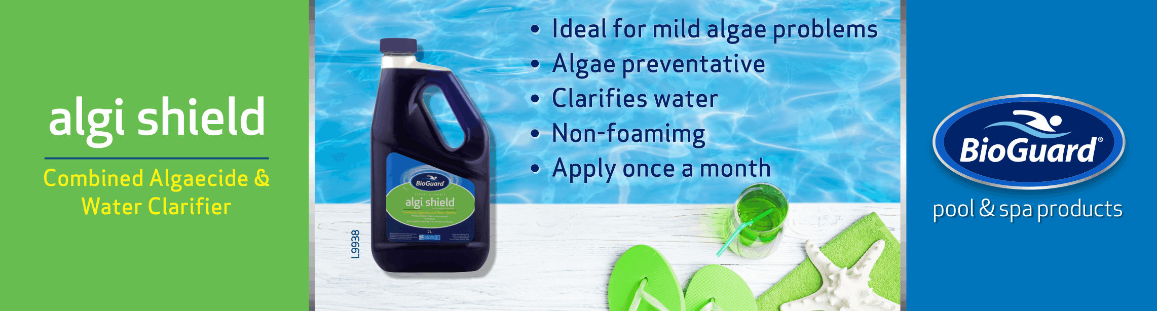 POOL ALGAE PREVENTION AND CLARIFIER BIOGUARD ALGI SHIELD 2LT - Image 3
