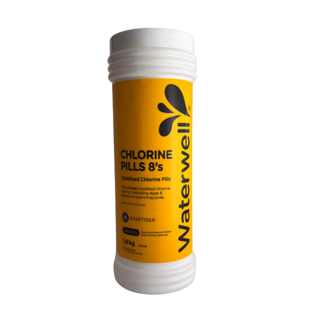 POOL CHLORINE PILLS WATERWELL 1,5KG 8'S