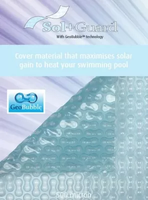 POOL SOLAR HEATING SOL+GUARD™ GEOBUBBLE COVER 500 MICRON 10mX5m TRANSLUCENT - Image 5