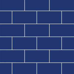 POOL MOSAIC SUBWAY BLUE TILES GLOSS (150x75x6mm)