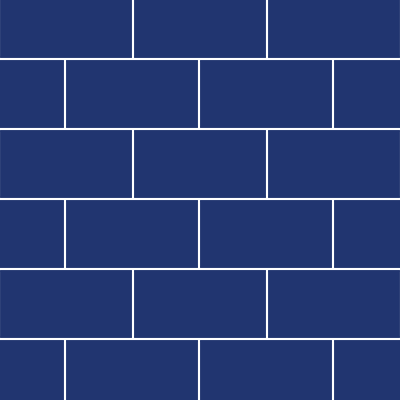 POOL MOSAIC SUBWAY BLUE TILES GLOSS (150x75x6mm)