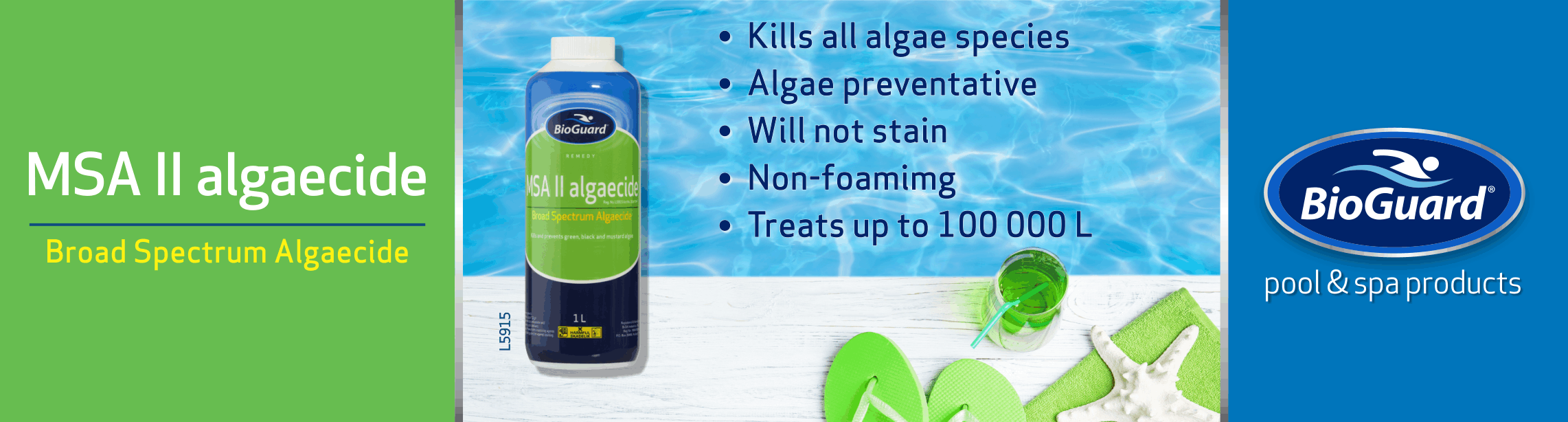 POOL ALGAECIDE BIOGUARD MSA II 1lt (TREATS 100000LT) - Image 3