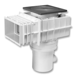 POOL WEIR BADU®SKIM COMPLETE WEIR GUNITE LARGE WHITE/GREY