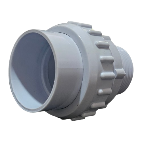 POOL FILTER TANK FITTING WITH UNION AND O RING AQUAMAX (WHITE) - Image 3