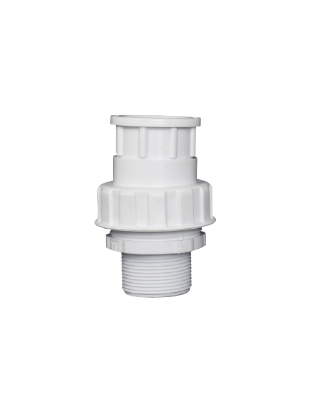 POOL FILTER TANK FITTING WITH UNION AND O RING EARTHECO