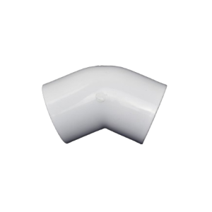 POOL FITTING PVC ELBOW 50X45 DEG WHITE