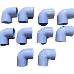 POOL FITTING PVC ELBOW 50X90 DEG WHITE (10 PACK)