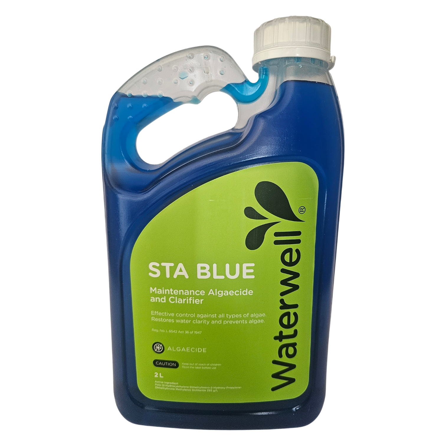 POOL ALGAECIDE/CLARIFIER WATERWELL STA BLUE 2LT