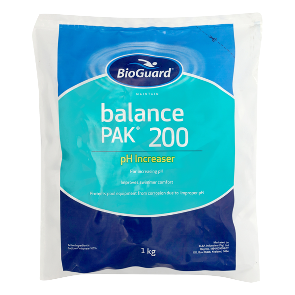 POOL SODA ASH-BALANCE PAK 200 BIOGUARD 1KG - Image 2