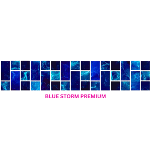 Premium Blue Storm Pool Mosaic