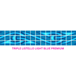 POOL MOSAIC TRIPLE LISTELLO LIGHT BLUE PREMIUM